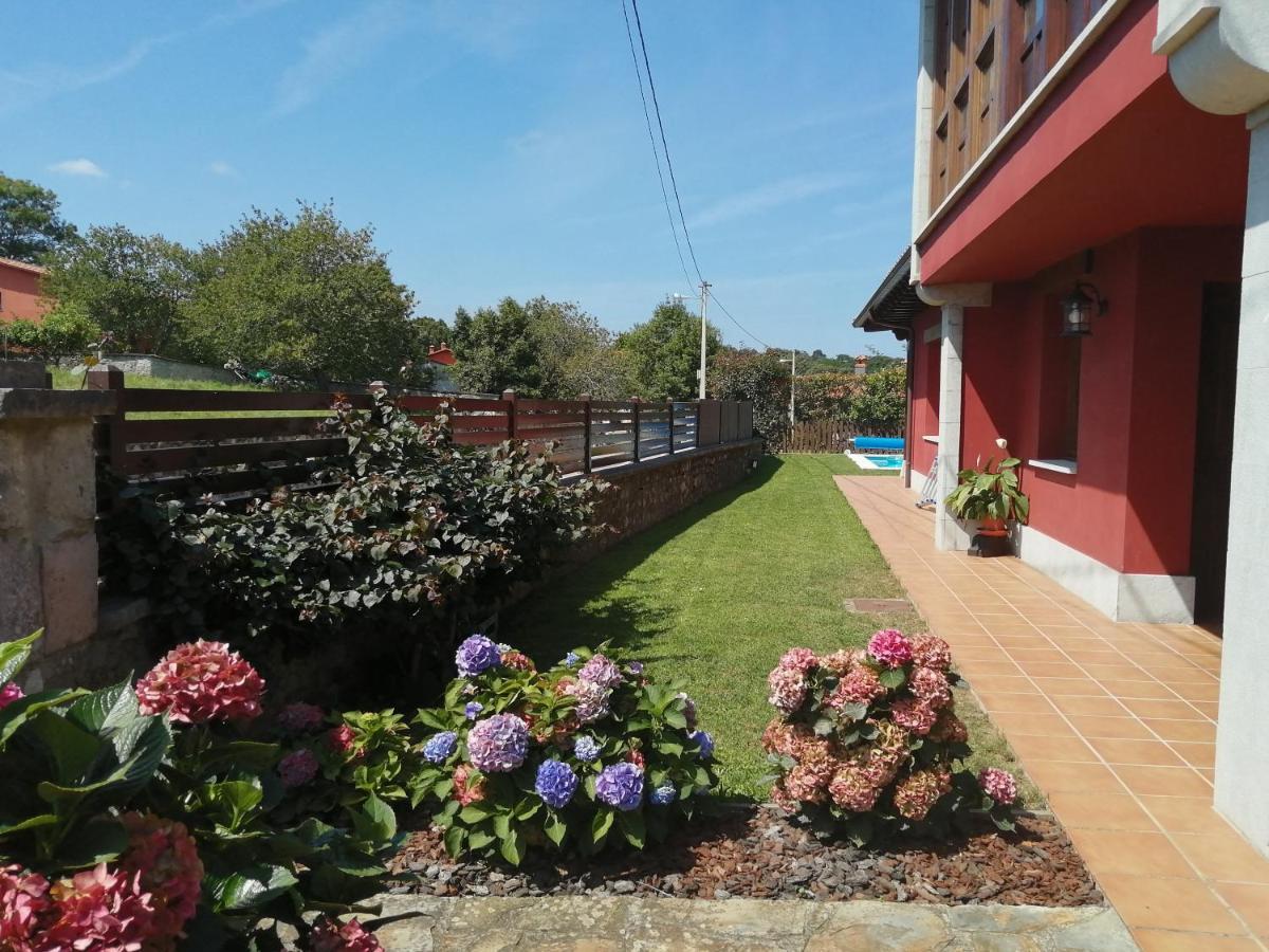 La Casa Roja Asturias Villa Hontoria Eksteriør billede