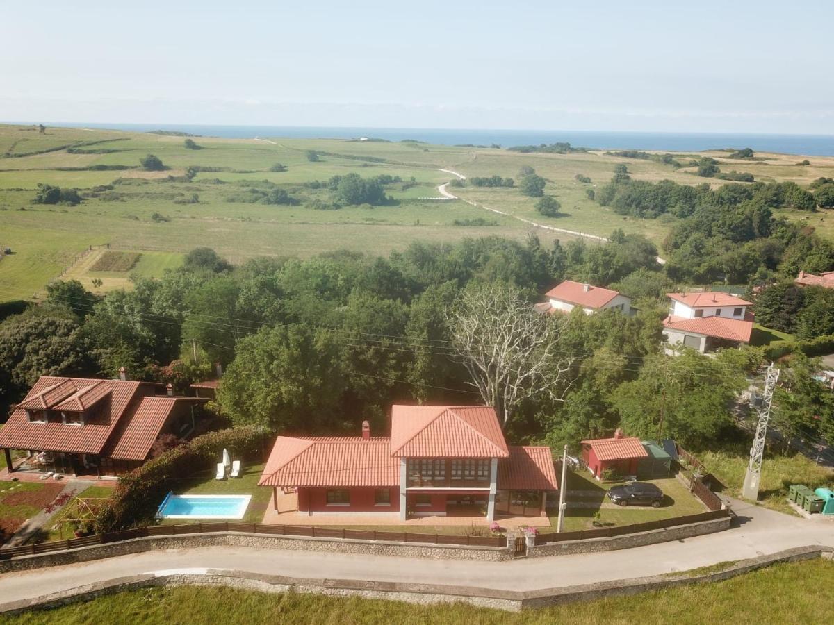 La Casa Roja Asturias Villa Hontoria Eksteriør billede